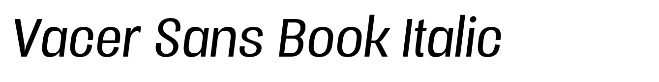 Vacer Sans Book Italic